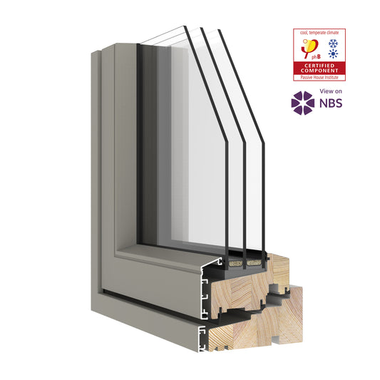 Passive House Certified Outward Opening Alu-Clad Window (P41A)