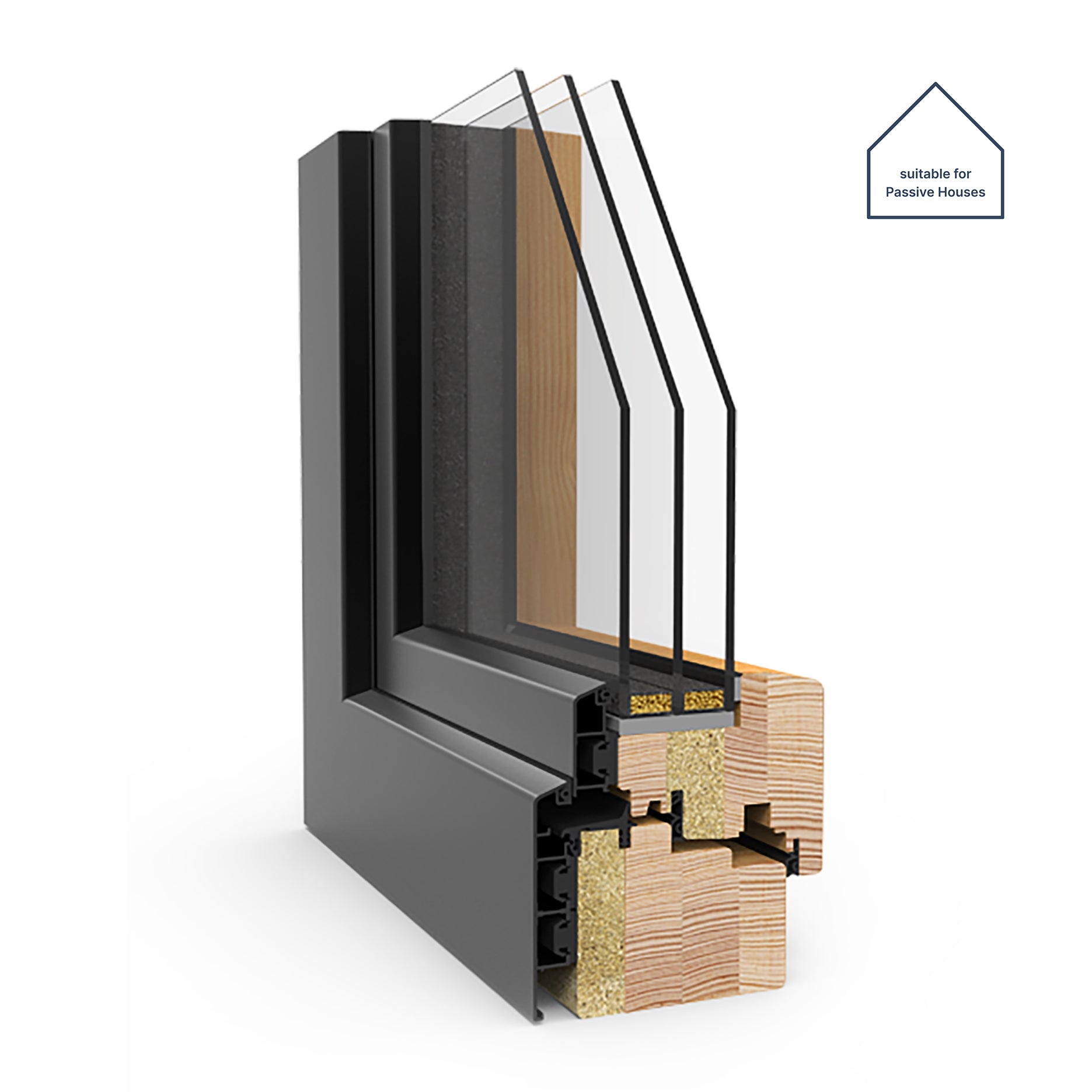 Ac44 Window P44A Triple Glazed Alu Clad Window - Inward Opening – Norrsken